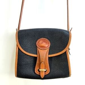 Vintage Dooney & Bourke All Weather Leather Black Crossbody Bag